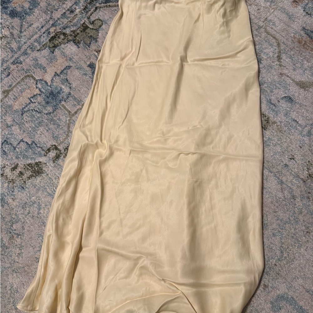 Butter Yellow Midi Skirt from H&M